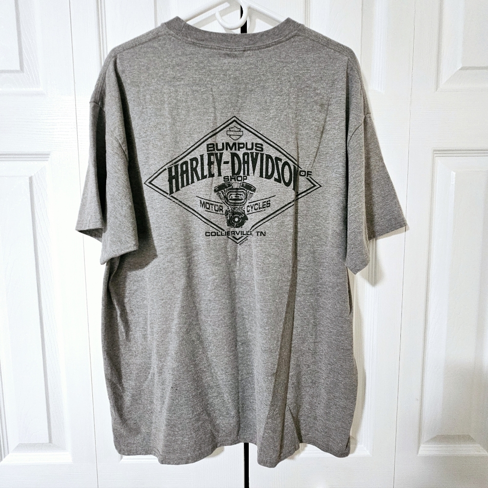 Harley Davidson Light Gray Short Sleeve Tee - Picture 3 of 3